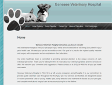 Tablet Screenshot of geneseevethospital.com